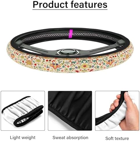 Steering Wheel Cover Neoprene Material Most Cars Men&Women Universal 15 inch - Image 2