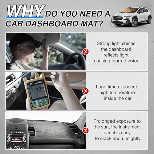 CARTIST Dash Cover fits for CrossTrek 2024 2025 2026 Dashboard Cover Mat for - Image 5