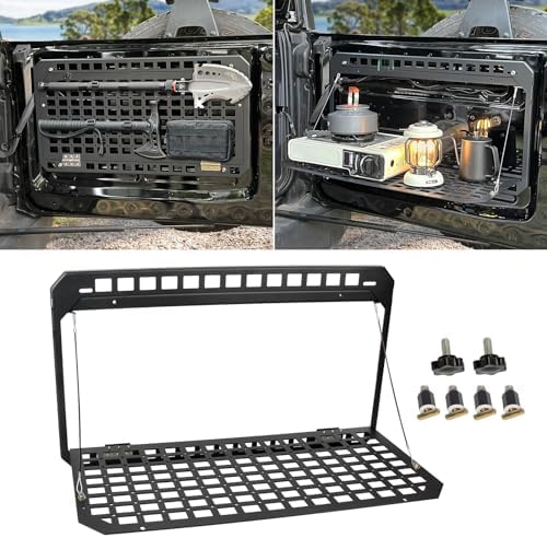 Tailgate Table Rear Foldable Cargo Shelf Aluminum Alloy Storage Shelf MOLLE by EOIS