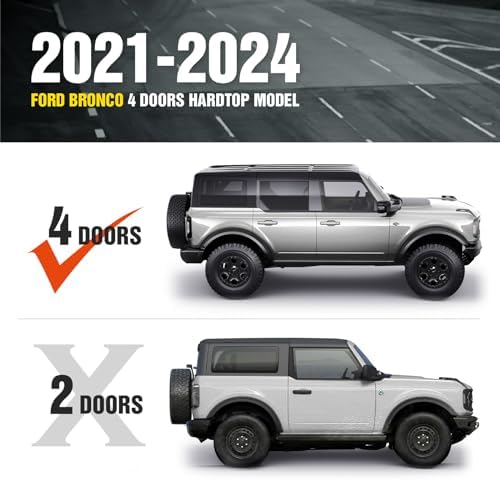 YZONA Bronco Half Short Roof Rack Rear Cargo Basket - Image 2