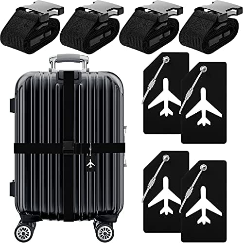 Weewooday 8 Pcs Luggage Straps Suitcase Tags Set by Weewooday