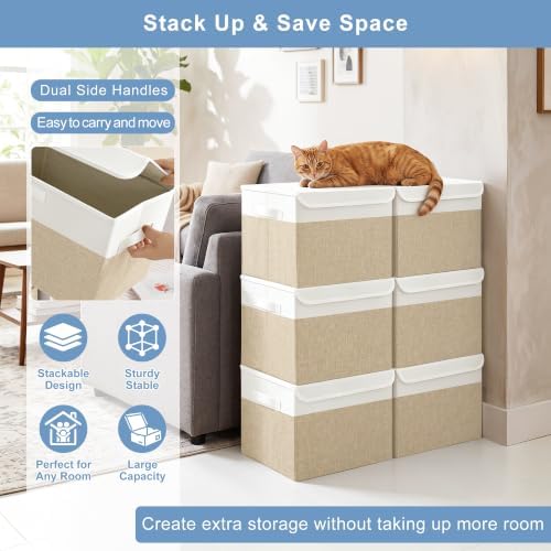 Bagnizer Large 17" 42 Quarts Collapsible Stackable Storage Bins - Image 4