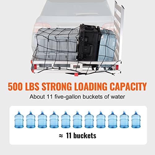 VEVOR 50 x 29.5 x 8.7 Hitch Cargo Carrier 500LBS - Image 6