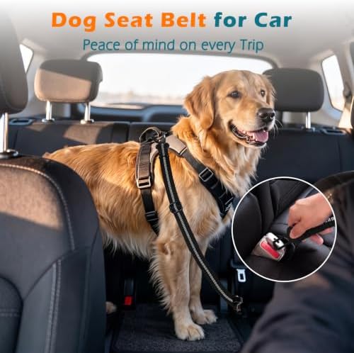 PetBonus Dog Seat Belt for Car, Durable Safe Dog Car Harness for Vehicle - Image 2