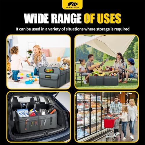 MIKKUPPA Car Trunk Organizer - 75L Foldable Car Storage - Image 6