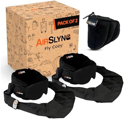 2 Pack 3-in-1 Airplane Sleep Support System by AirSlying
