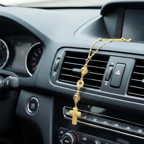 Cross for Car Mirror Hanging, Drive Safe Rear View Mirror Cross Ornament Charm - Image 6