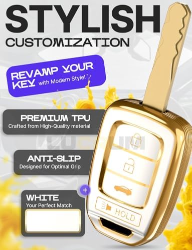 Lucrum Compatible with Honda Key Fob Cover & Keychain - Image 3