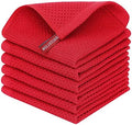 Homaxy 100% Cotton Waffle Weave Kitchen Dish Cloths 6-Pack by Homaxy