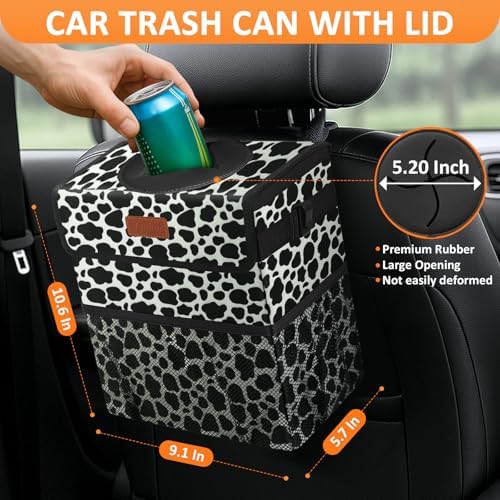 Vankor Car Trash Can with Lid Leak Proof Car Accessories - Image 2