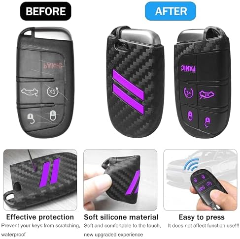 YOSRTER Key Fob Cover with Keychain - Image 2