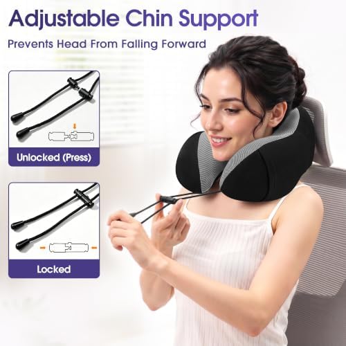 CloudBliss Memory Foam Travel Neck Pillow - Image 5