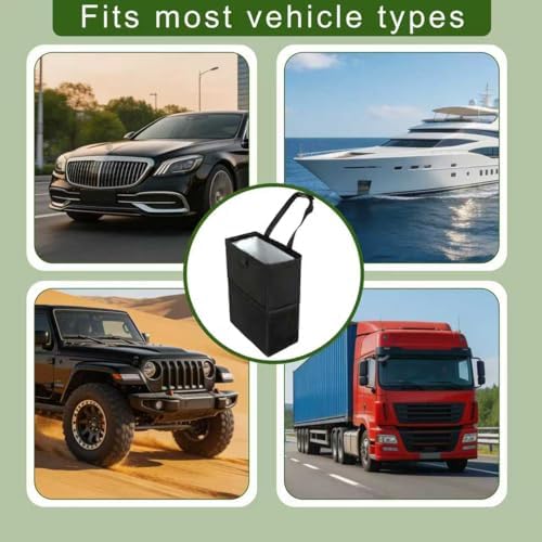 Car Trash Can, 3.4 Gallons Leak-Proof Hanging Trash Bin - Image 5
