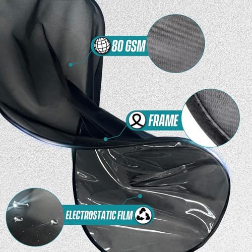 IC ICLOVER Car Sun Shade for Back Window, Rear Window Shade, Static Cling - Image 4