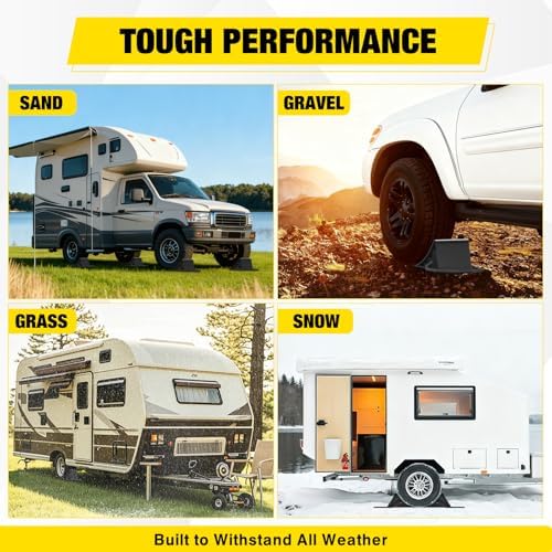Nilight Wheel Chocks, Heavy Duty Wheel Stopper - Image 4