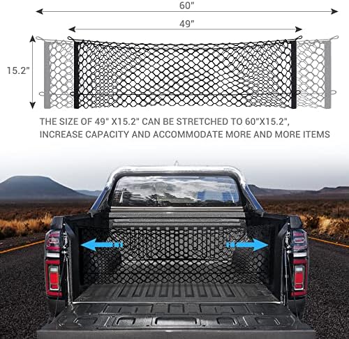 MICTUNING Truck Bed Cargo Net - Image 4