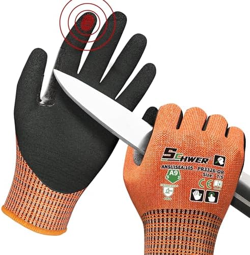 Schwer ProGuard Highest Level Cut Resistant Work Gloves PR3326 by SCHWER