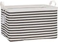 Sea Team Large Rectangle Open-Top Canvas Storage Basket by SeaTeam