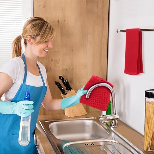 Kitinjoy 100% Cotton Waffle 4-Pack Kitchen Towels - Image 5