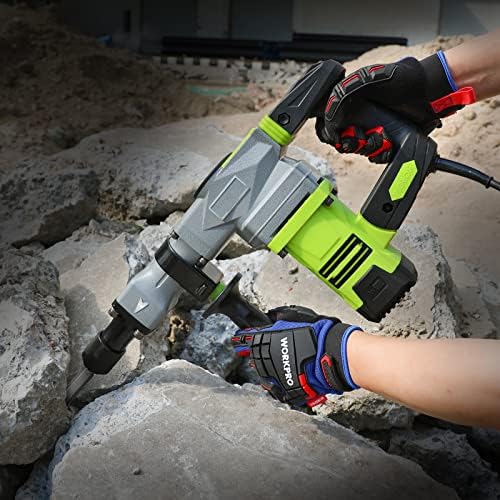 WORKPRO Heavy Duty Work Gloves, Synthetic Leather Impact Protection Working - Image 6