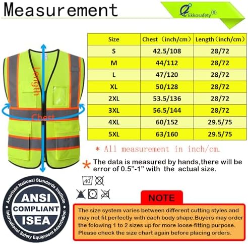 Reflective Mesh Safety Vest for Men Women - Image 2