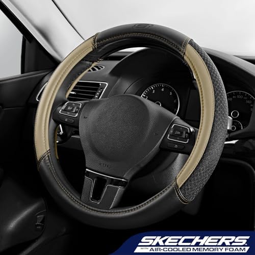 Skechers Air-Cooled Steering Wheel Cover, Leather Car Steering Wheel Cover - Image 2