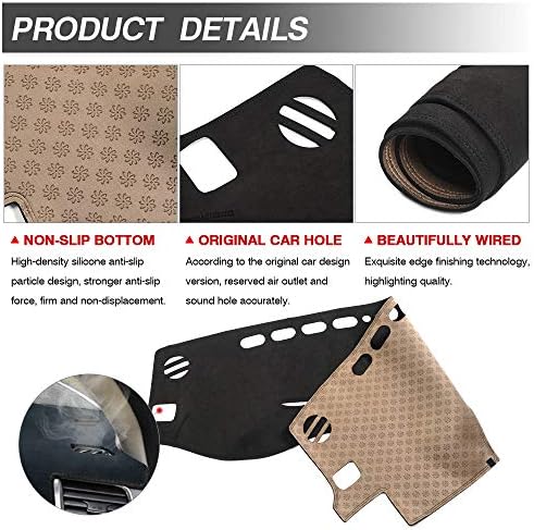 CARTIST Dashboard Cover Mat for 2014-2017 2018 2019 Toyota Highlander - Image 6