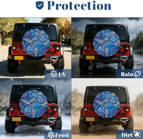 Turtle Spare Tire Cover Waterproof Dust-Proof Spare Wheel Covers - Image 7