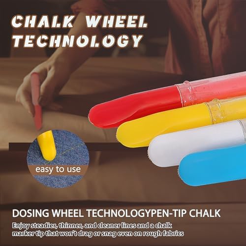 Fabric Chalk Markers for Sewing, Crafting|Erasable Tailor Chalk|Work on Various - Image 4