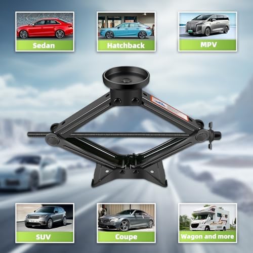 Car Jack Kit 2.5 Ton with Rubber Jack Pad, Emergency Kit Tire Changing Kit - Image 7