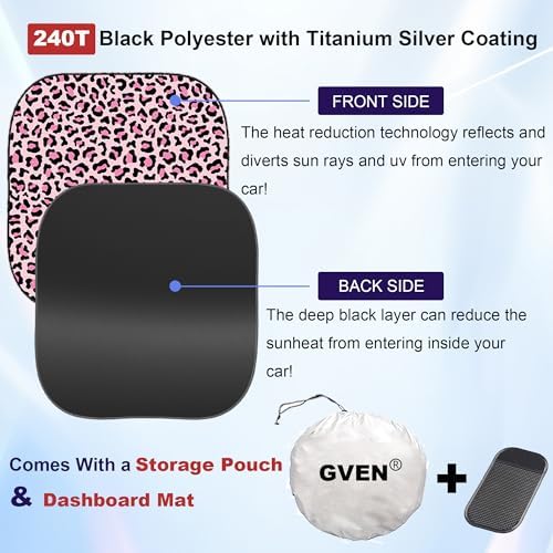 GVEN Windshield Sun Shade Car Sunshade Truck Accessories Large-Size Front - Image 3