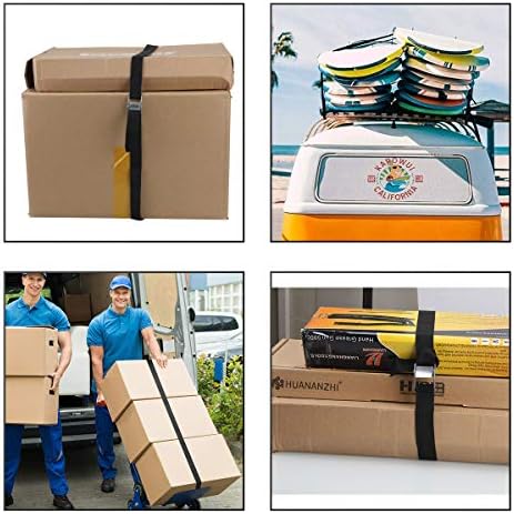 10 Pack Lashing Straps 16ft x 1" Tie Down Straps Cam Buckle Straps Heavy Duty - Image 6