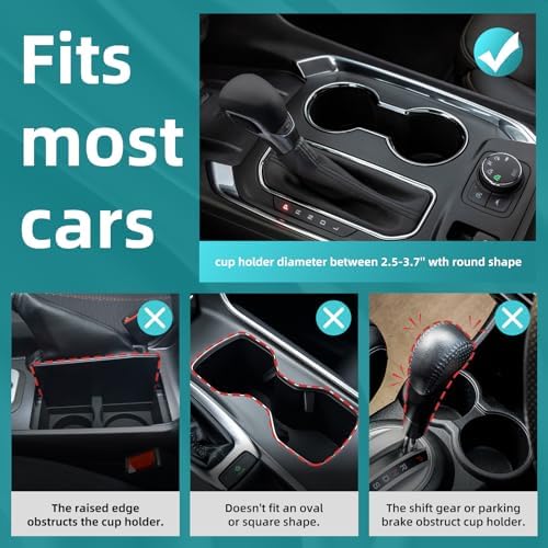 TYKOR Car Cup Holder Expander Adapter, Extender - Image 5