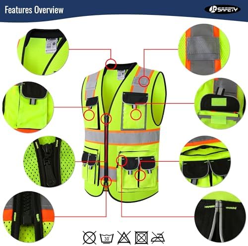 JKSafety Reflective Safety Vest - Image 4