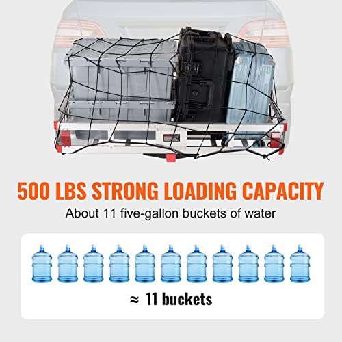 VEVOR 49.4 x 22.4 x 7.1 in Hitch Cargo Carrier, 500lb Capacity Trailer Hitch - Image 3