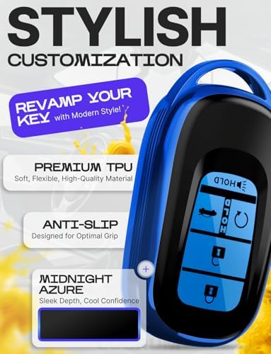 Lucrum Compatible with Honda Key Fob Cover & Keychain - Image 3