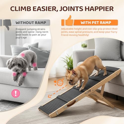 VINGLI Dog Ramp for Bed, Portable Pet Ramp for Car - Image 2