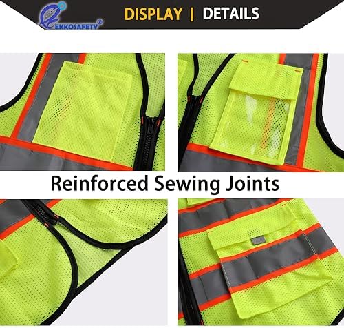 High Vis Safety Vest for Men - Image 7
