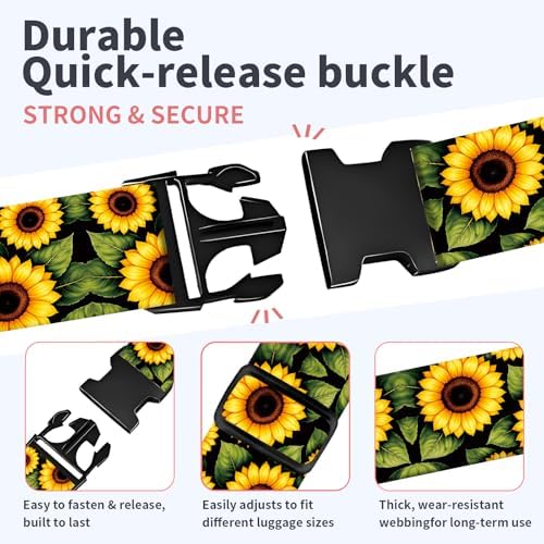 Luggage Strap for Suitcases Adjustable Travel Belt - Image 3
