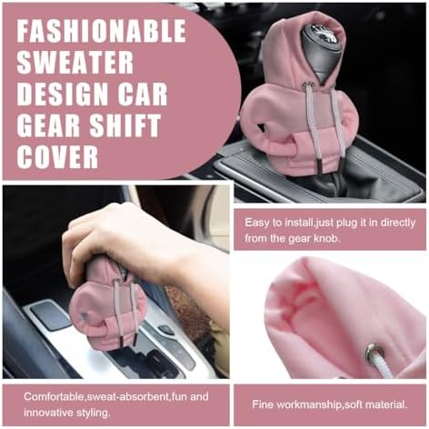 JOYCOURT Car Gear Shift Hoodie Auto Shifter Knob Cover - Image 4