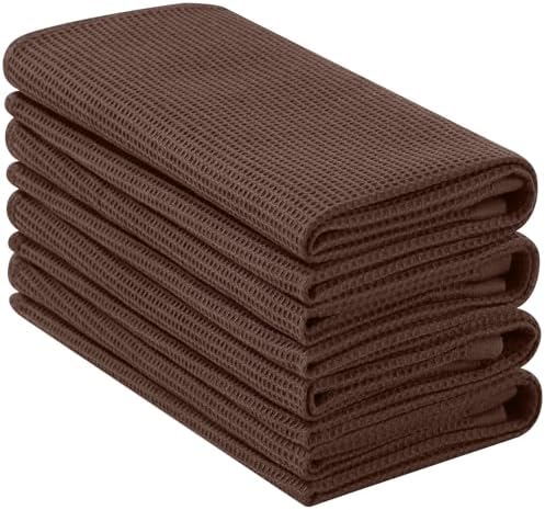 Homaxy 100% Cotton Waffle Weave Kitchen Towels, 4 Pack by Homaxy