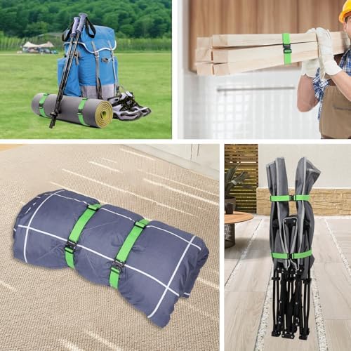 Utility Straps with Metal Quick Release Buckle, Adjustable Nylon Belt Backpack - Image 2