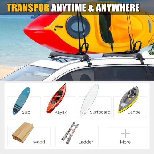 1 Set Universal Car Soft Roof Rack Pads, Luggage Carrier System - Image 4