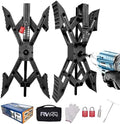 Camper X-Shaped Wheel Chock Stabilizer, 2 Sets RV Stabilizer Wheel Chock Scissor by RVPNR