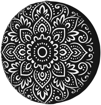 KiuLoam Tribal Ethnic Floral Mandala Pattern Spare Tire Cover Polyester by KiuLoam