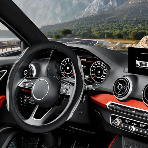 Osilly 15 Inch Artificial Leather Steering Wheel Cover - Image 4