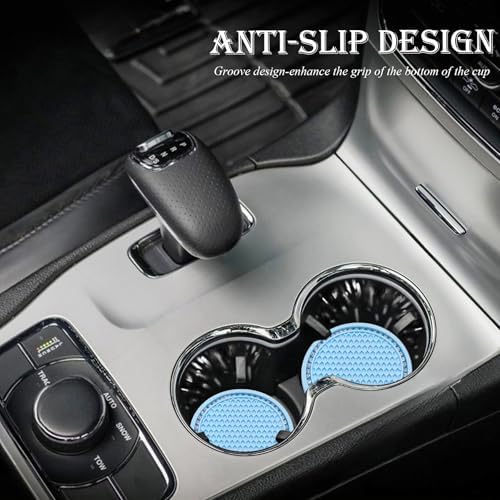 4PCS Bling Cup Holder Coaster, 2.75 Inch Auto Car Cup Holder Insert Coasters - Image 3