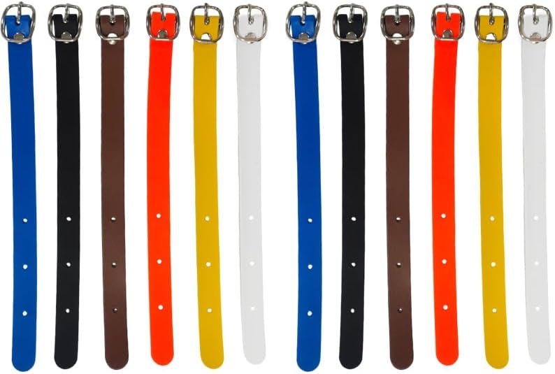 12PCS Pu Leather Luggage Tag Straps by GUQIANLU