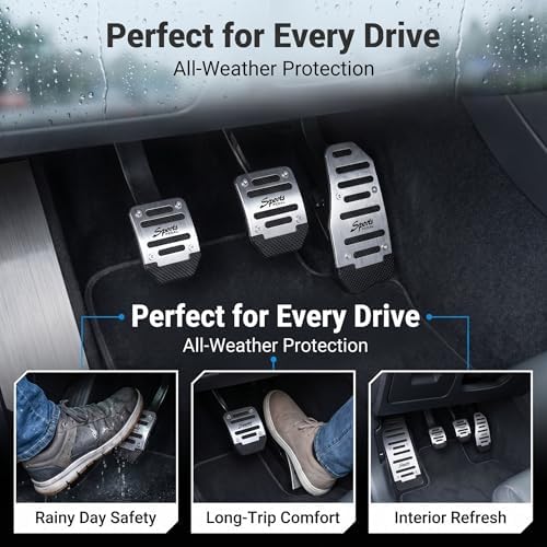 3 PCS Car Pedals Pads, Anti-slip Design, Manual Transmission Accelerator Brake - Image 7