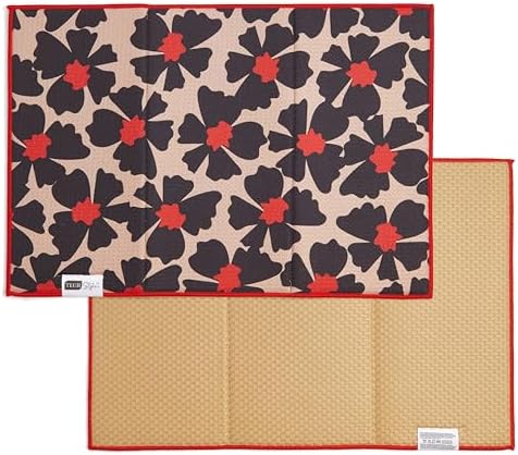 RITZ 6-Piece Flowers & Moons Microfiber Kitchen Set – Retro Mid-Century Modern - Image 6